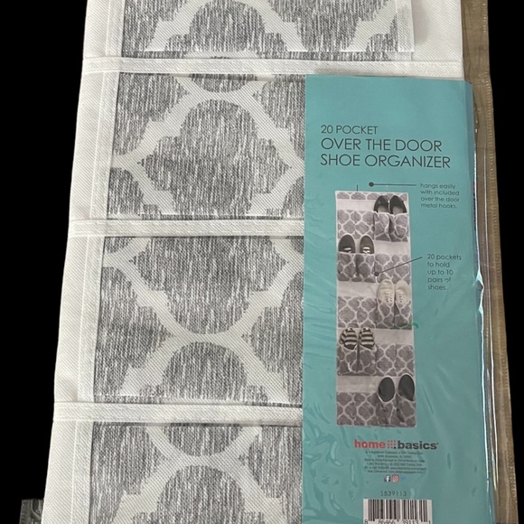 Home Basics 20 Pocket Over The Door Show Organizer - Picture 2 of 5